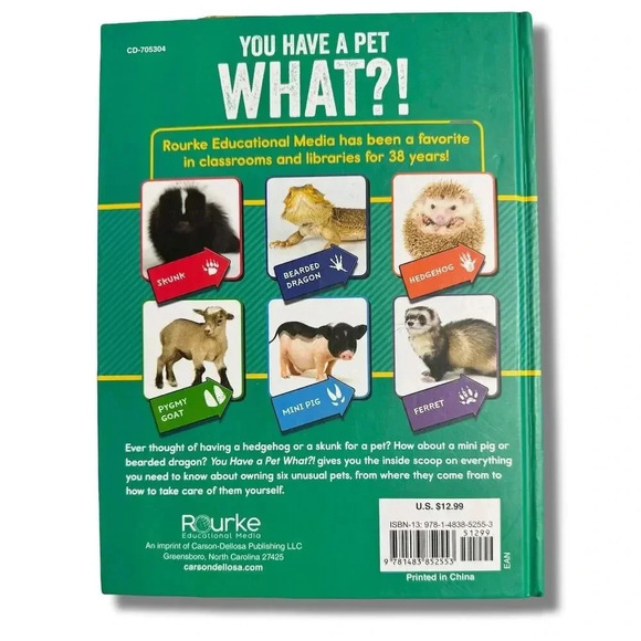 You Have a Pet What?! Hardcover by Rourke Educational Media Young Adults - Picture 2 of 5